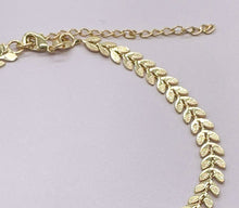 Load image into Gallery viewer, 18k Gold Filled Fishtail Anklet Size 11" Length with Extension