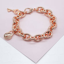 Load image into Gallery viewer, 18K Goldfilled Chunky Oval Link Charm Bracelet, Necklace or Set