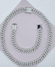 Load image into Gallery viewer, 18k Gold Filled CZ Miami Cuban Link Chain Bracelet or Necklace