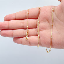 Load image into Gallery viewer, 18k Gold Filled Satellite Chain 1mm Necklace