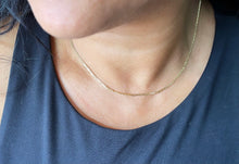 Load image into Gallery viewer, Delicate 18k Gold Filled Mariner Link Chain Necklace (1.5mm)