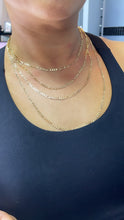 Load image into Gallery viewer, 18k Gold Filled 3mm Figaro Link Chain Necklace And Jewelry Supplies