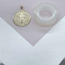 Load image into Gallery viewer, Double Sided 18k Gold Filled Saint Benedict Charm For Wholesale And Jewelry