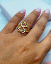Load image into Gallery viewer, 18k Gold Filled Infinity Ring Dainty Jewelry