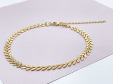 Load image into Gallery viewer, 18k Gold Filled Fishtail Anklet Size 11" Length with Extension Wholesale