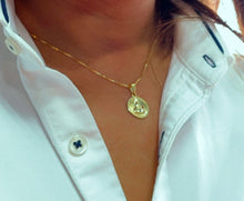 Load image into Gallery viewer, 18k Gold Filled Santa Barbara Charm with Crystal Ruby
