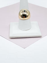 Load image into Gallery viewer, 18k Gold Filled Chunky but Hollow Inside Plain Round Band Ring
