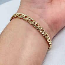 Load image into Gallery viewer, 18k Gold Filled Double Cuban Link Bracelet - 7mm