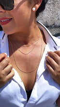 Load image into Gallery viewer, 18k Gold Filled Thin Ball Beaded Chain 1 mm Thickness