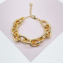 Load image into Gallery viewer, 18k Gold Filled Chunky Link Bracelet - 7 Inch