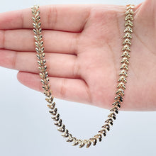 Load image into Gallery viewer, 18k Gold Filled Fishtail Choker: Hypoallergenic Chevron Necklace