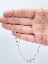 Load image into Gallery viewer, 18k Gold Filled Little Dots Choker Hanged in Curb Chain