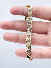 Load image into Gallery viewer, 18k Gold Filled Flat Rectangle Linked Chain & Bracelet