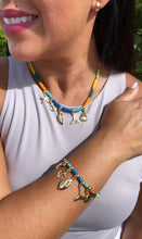 Load image into Gallery viewer, 18k Gold Filled Beaded Charm Set: Sea Shell, Starfish, Anchor