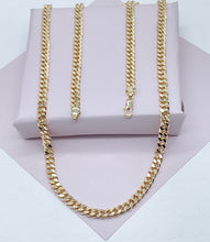 Load image into Gallery viewer, 18k Gold Filled Cuban Link Chain: 6mm Miami Curb Necklace