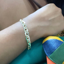 Load image into Gallery viewer, 18k Gold Filled Double Cuban Link Bracelet - 7mm