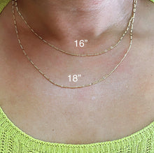 Load image into Gallery viewer, 18k Gold Filled 2mm Fancy 3x1 Figaro Chain and Jewelry Making Supplies