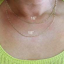 Load image into Gallery viewer, 18k Gold Filled 2mm Fancy 3x1 Figaro Chain and Jewelry Making Supplies