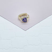 Load image into Gallery viewer, 18k Gold Filled Heart Huggie Earrings: Hypoallergenic Small Hoops
