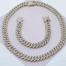 Load image into Gallery viewer, 18k Gold Filled CZ Miami Cuban Link Chain Bracelet or Necklace