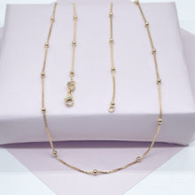 Load image into Gallery viewer, 18k Gold Filled Satellite Chain 1mm Necklace