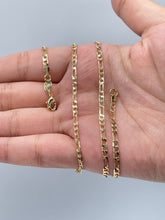 Load image into Gallery viewer, 18k Gold Filled 3mm Figaro Link Chain Necklace And Jewelry Supplies