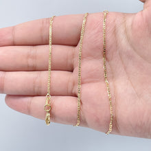 Load image into Gallery viewer, Delicate 18k Gold Filled Mariner Link Chain Necklace (1.5mm)