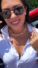 Load image into Gallery viewer, 18k Gold Filled Chunky Cable Link Choker Necklace