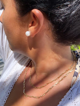 Load image into Gallery viewer, 18k Gold Filled Paper Clip Chain Necklace - 4mm Layering Piece