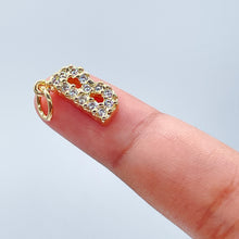 Load image into Gallery viewer, 18k Gold Filled Cubic Zirconia Alphabet Letters Charms CZ Dainty Pendants