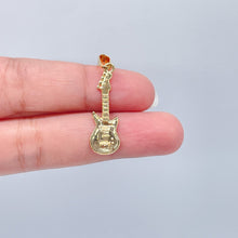 Load image into Gallery viewer, 18k Gold Filled Musical Instruments Microphone, Guitar and Trumpet Charms Dainty Pendants And Jewelry Making Supplies