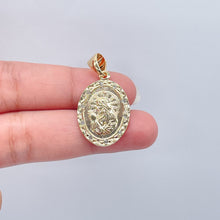 Load image into Gallery viewer, 18k Gold Filled Jesus Pendant with Cubic Zirconia