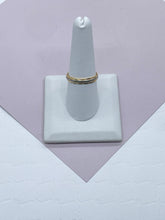 Load image into Gallery viewer, 18k Gold Filled Twisted Ring with Silver Accent