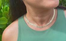 Load image into Gallery viewer, 18k Gold Filled Fishtail Choker: Hypoallergenic Chevron Necklace