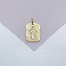 Load image into Gallery viewer, 18k Gold Filled Jesus Charm: Diamond Cut Pendant