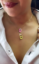 Load image into Gallery viewer, 18k Gold Filled Colorful Soda Can Caps Charms In Enamel Eight Colors to Choose Dainty Pull Tab Pop Pendant