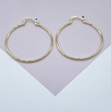 Load image into Gallery viewer, 18k Gold Filled Ultra Thin Hoop Earrings: 2mm Thickness