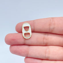 Load image into Gallery viewer, 18k Gold Filled Colorful Soda Can Caps Charms In Enamel Eight Colors to Choose Dainty Pull Tab Pop Pendant