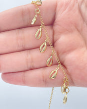 Load image into Gallery viewer, 18k Gold Filled Cowrie Shell Charm Necklace: Dainty Layering Jewelry