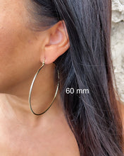 Load image into Gallery viewer, 18k Gold Filled Ultra Thin Hoop Earrings: 2mm Thickness
