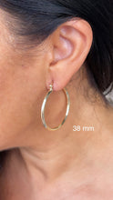 Load image into Gallery viewer, 18k Gold Filled Hoop Earrings: Plain Jewelry Making Supplies