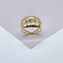 Load image into Gallery viewer, 18k Gold Filled Band Ring: Eight Stripes, Diamond Cut Surface