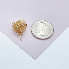 Load image into Gallery viewer, 18k Gold Filled Love Knot Stud Earrings