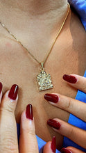 Load image into Gallery viewer, 18k Gold Filled Santa Barbara Pendant Charm with Cubic Zirconia