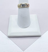 Load image into Gallery viewer, 18k Gold Filled Tri-Color Elephant Rings In Gold Silver and Rose Gold Colors Hallowed Ring Jewelry