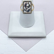 Load image into Gallery viewer, 18k Gold Filled Dolphin Ring: Tri-Color Hallowed Jewelry