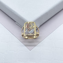 Load image into Gallery viewer, 18k Gold Filled Dolphin Ring: Tri-Color Hallowed Jewelry