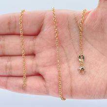 Load image into Gallery viewer, 18k Gold Filled 2mm Cable Link Chain Dainty Necklace And Jewelry Making Supplies