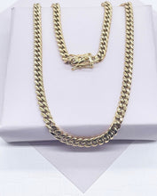 Load image into Gallery viewer, 14k Gold Filled Cuban Curb Link Chain Necklace - 6mm Thick