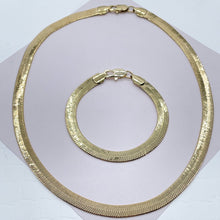Load image into Gallery viewer, 14k Gold Filled 7mm Herringbone Necklace Layering Jewelry
